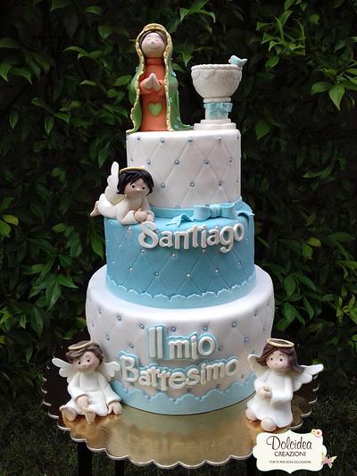 Torta Battesimo con Nostra Signora di Guadalupe - Virgen de Guadalupe cake - Cake by Dolcidea creazioni
