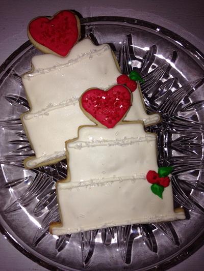 Wedding Cake Cookies - Cake by Jesika Altuve