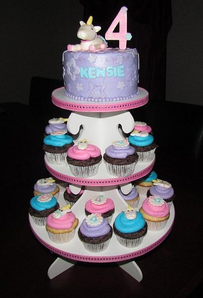 Enchanted Unicorn Cupcake Tower - Cake by Jaybugs_Sweet_Shop