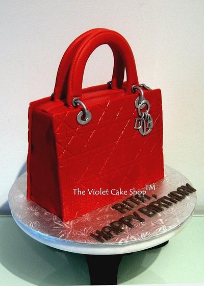 LADY DIOR Purse Cake - Cake by Violet - The Violet Cake Shop™