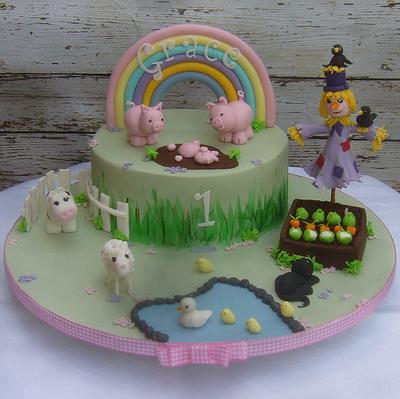 Farm cake - Cake by Kate's Bespoke Cakes