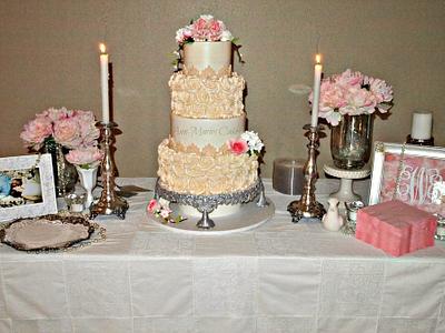 Wright Wedding - Cake by Ann-Marie Youngblood