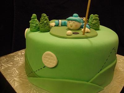 Funny golfer - Cake by Brett25