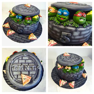 Ninja Turtles Cake - Cake by Andrea