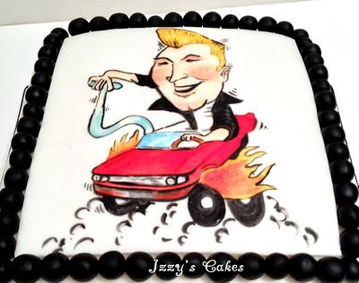 Caricature handpainted cake - Cake by The Rosehip Bakery