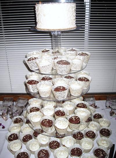 Wedding Cupcake Tower - Cake by HeathersBakery