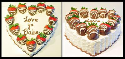 Heart Anniversary Cake - Cake by Wendy