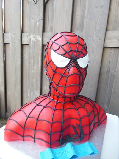 3D spiderman cake - Cake by SweetDeluxe77
