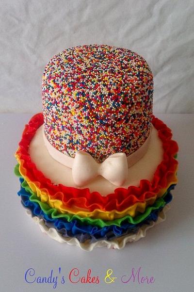 Sprinkle, ruffle cake - Cake by Candy