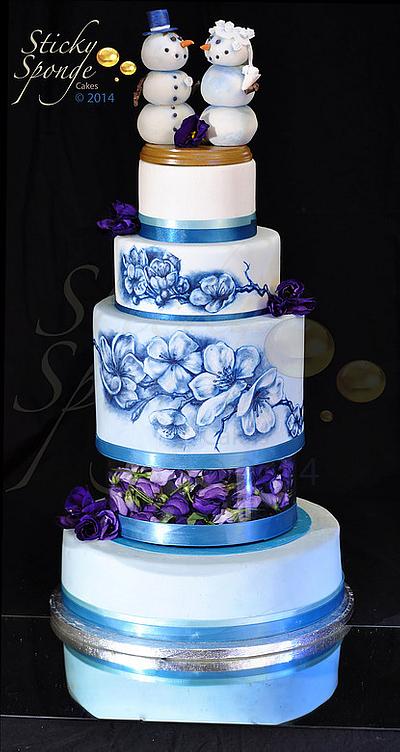 Winter wedding cake - Cake by Sticky Sponge Cake Studio