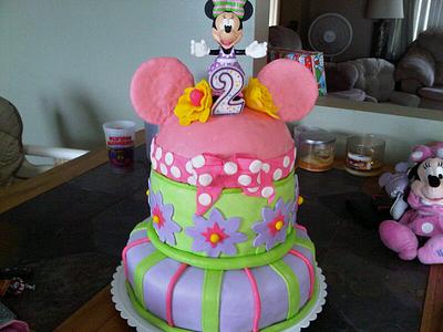 Minnie Mouse Cake - Cake by grandmaB