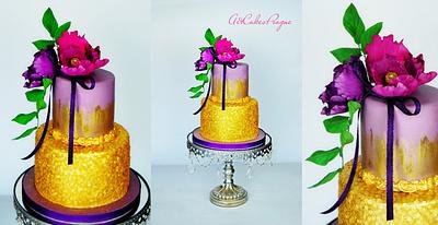 Gold sequin cake - Cake by Art Cakes Prague