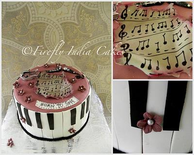 Born to Sing.. - Cake by Firefly India by Pavani Kaur