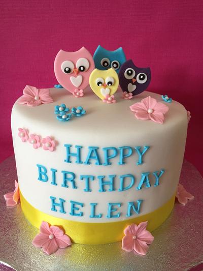 "Owl be loving you" birthday cake - Cake by Roberta