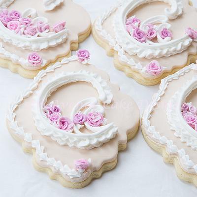 Royal Icing Lambeth Wedding Cookies - Cake by Bobbie