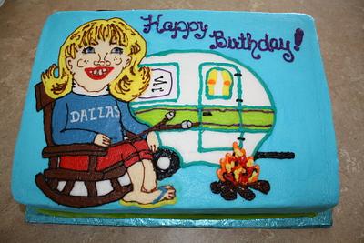 Loves Camping LOL - Cake by Dee