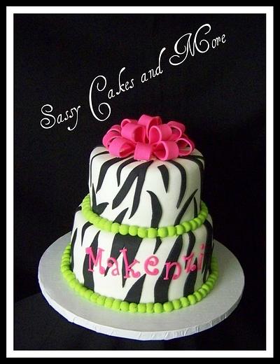 Zebra cake - Cake by SassyCakesandMore