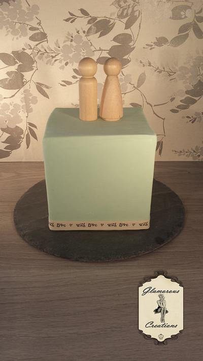 My First Wedding cake - Cake by Lyndsey 