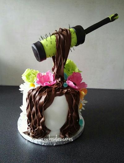 hairdresser - Cake by Hokus Pokus Cakes- Patrycja Cichowlas
