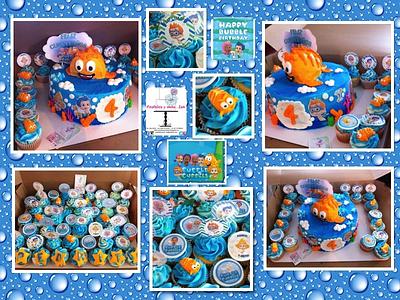 BUBBLE GUPPIES CAKE AND CUPCAKES - Cake by Pastelesymás Isa