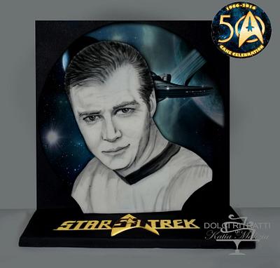 Capitain James Kirk for Star Trek 50 Cake Celebration - Cake by Katia Malizia 