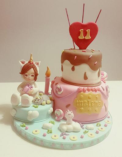 Unicorn Fantasy Cake/ Tarta Unicornio de Fantasía - Cake by Happy Bird-Day BCN