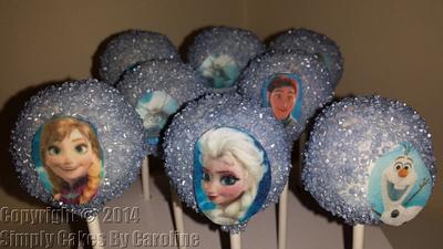 Frozen cakepops for a Huddersfield customer.  - Cake by Simply Cakes By Caroline