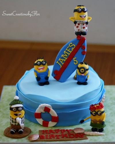 Minions of Despicable me 2 - Cake by SweetCreationsbyFlor
