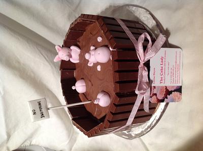 Pigs in mud - Cake by Louise Hayes