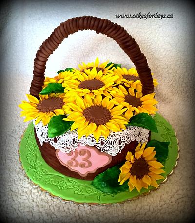 Sunflowers - Cake by trbuch