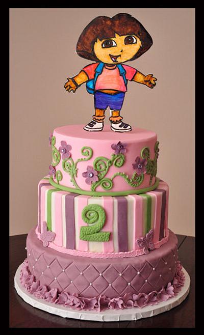 Dora Cake - Cake by Spring Bloom Cakes