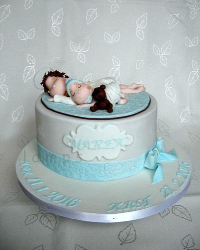 Cake for baby for christening - Cake by lamps