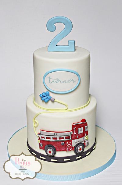 Firetruck Birthday Cake - Cake by Peggy Does Cake