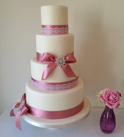Wedding cake - Cake by ACupfulofCakes
