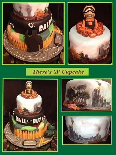 Call of Duty - Made with Love for Sons 18th - Cake by Theresa