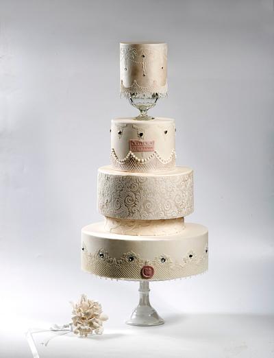 M&G Wedding Cake - Cake by Le RoRo Cakes