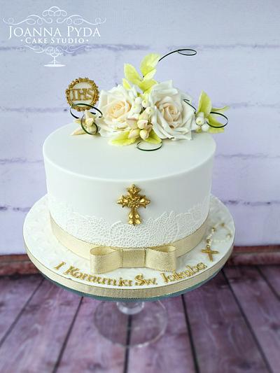 Holy Communion Cake - Cake by Joanna Pyda Cake Studio