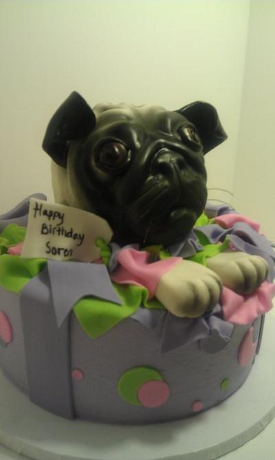 Smoochie the pug - Cake by Pam from My Sweeter Side