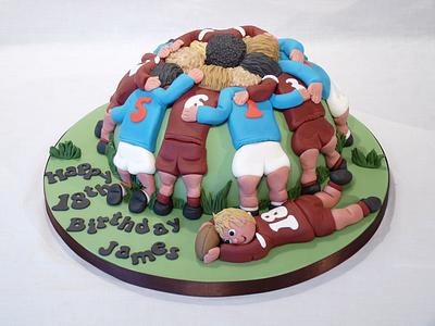 RUGBY SCRUM CAKE - Cake by Grace's Party Cakes