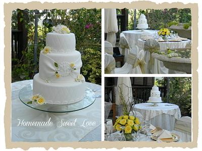 Country chic wedding - Cake by  Brenda Lee Rivera 