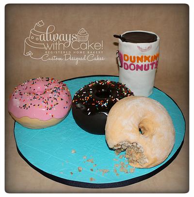 Coffee & Donuts - Cake by AlwaysWithCake
