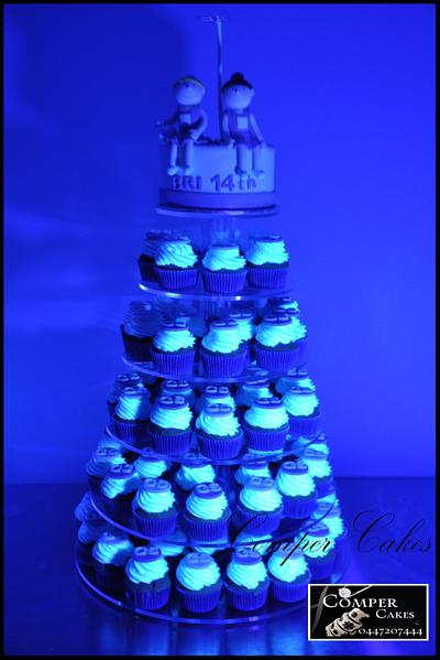 Tonic Buttercream Cupcakes Tower - Cake by Comper Cakes