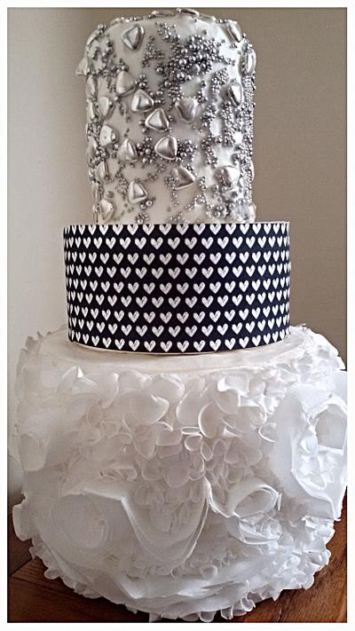 Love Ruffles wedding cake  - Cake by Dawn Wells