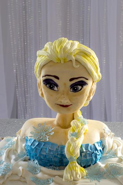 Sculpted Elsa Birthday Cake  - Cake by Piece O'Cake 