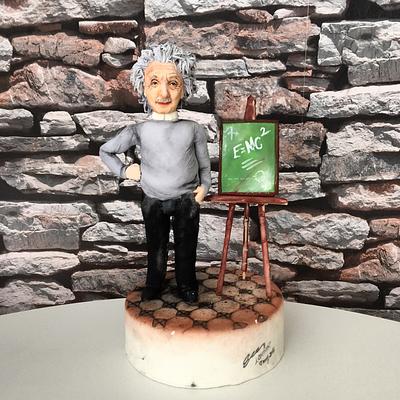 Albert Einstein Fondant Figure - Cake by Caking with love