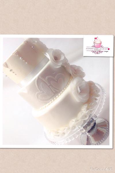 Silver wedding - Cake by EleonoraSdino