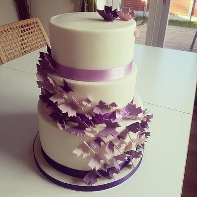 Butterfly Wedding Cake - Cake by Rachel Nickson