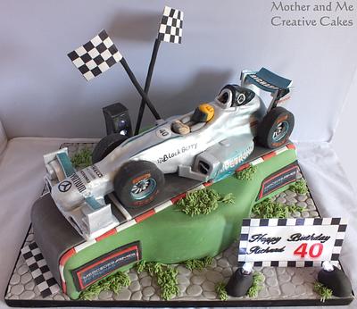 F1 Car Cake - Cake by Mother and Me Creative Cakes