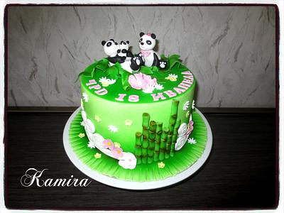 Panda bear cake - Cake by Kamira