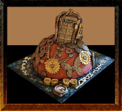 Dr Who Tardis Steampunk Cake - Cake by Couture Cakes by Novy